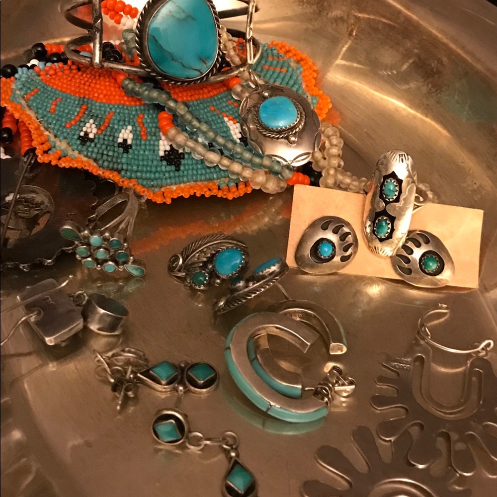 Navajo turquoise sterling silver jewelry